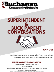 Picture of Superintendent & Buck Parent Conversations PDF for January 25, 2023