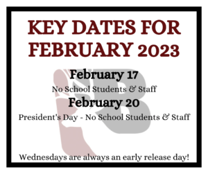 Image of Key Dates for February 2023 PDF.