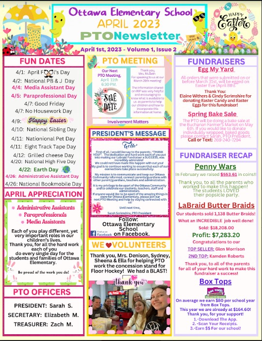 April PTO Newsletter
