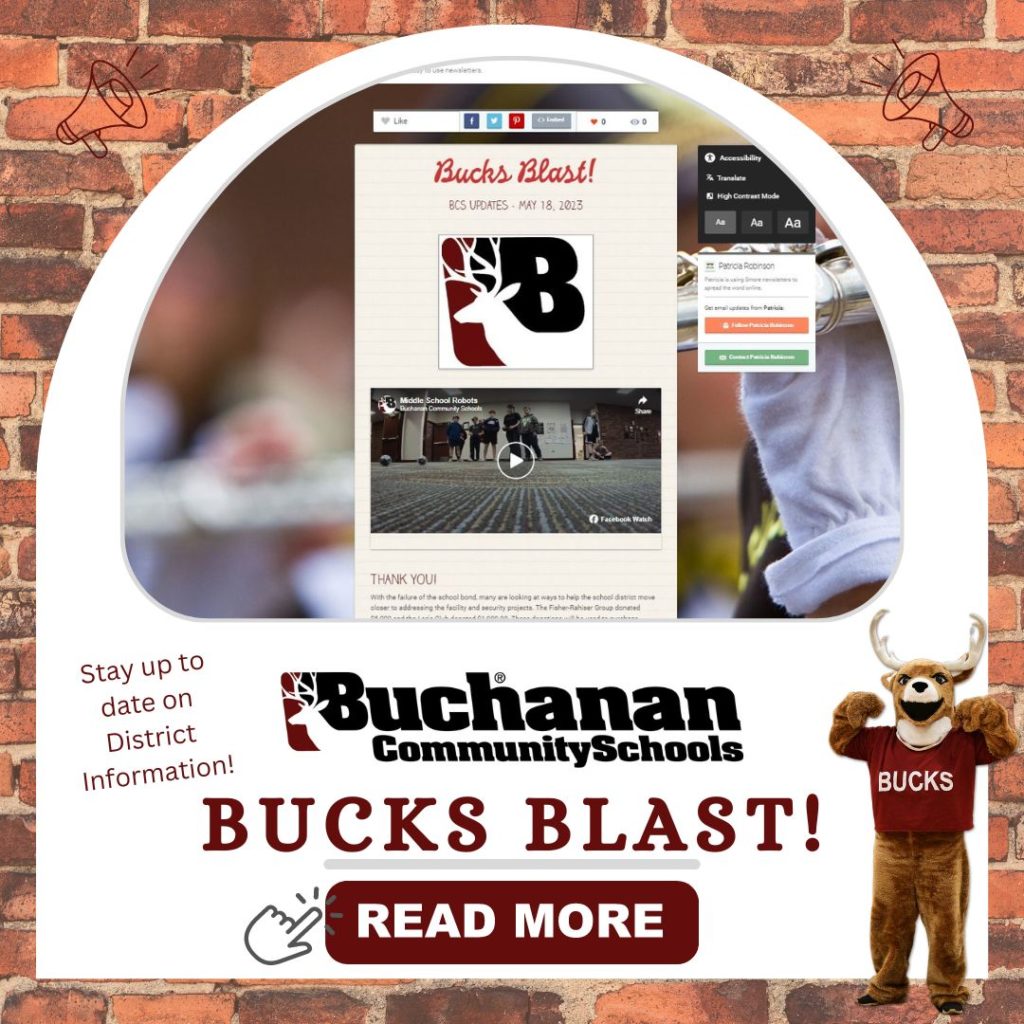Bucks Blast 5-18-2023. Click image to read more. Stay up to date on District Information.