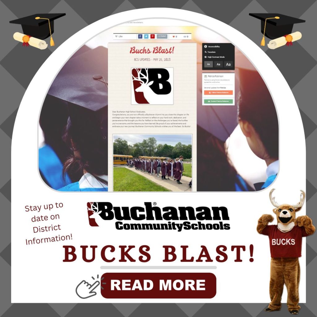 Bucks Blast 5-25-2023. Stay up to date on District Information - Click image to read more.