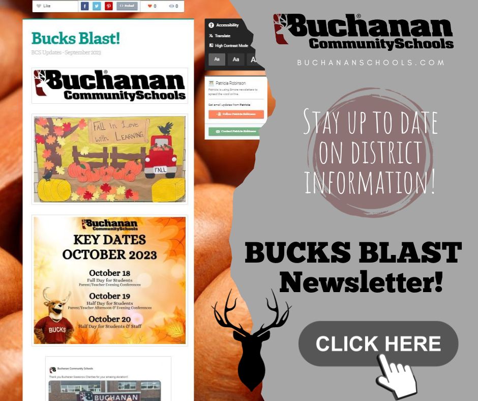 Bucks Blast 9-29-2023. Click here to stay up to date on district info!