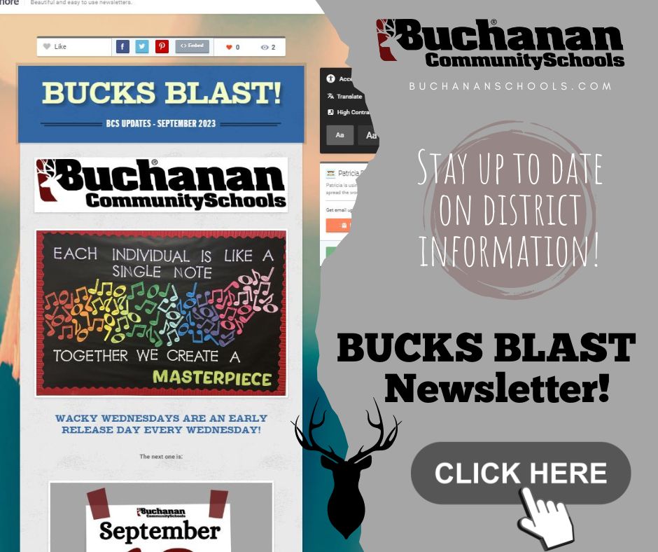 Bucks Blast Newsletter - stay up to date on district information, click here. September 2023