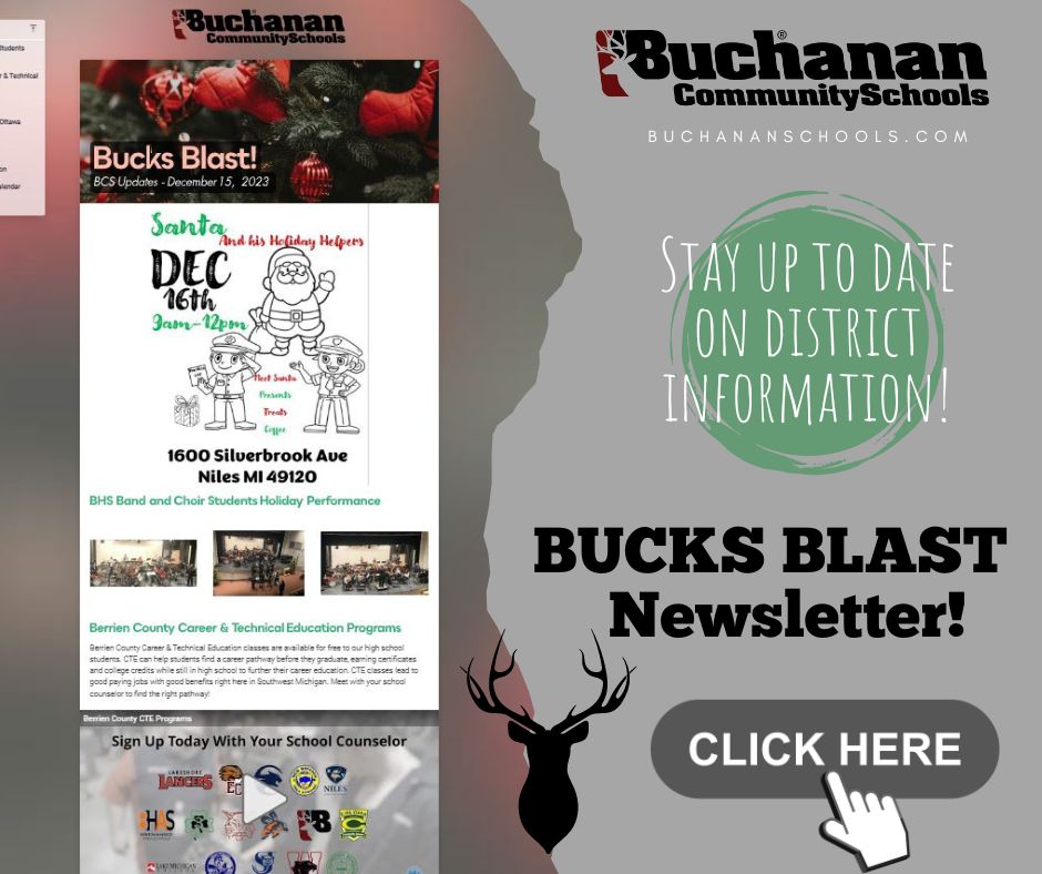 Bucks Blast Newsletter 12-15-2023 - Stay up to date on district information, click here!