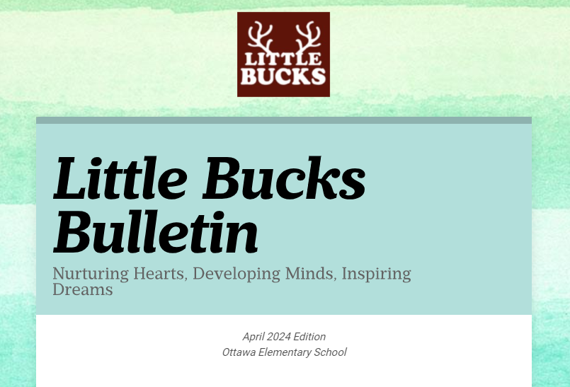 April Little Bucks Bulletin