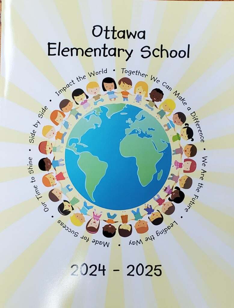 Ottawa Elementary School yearbook cover 2024-2025