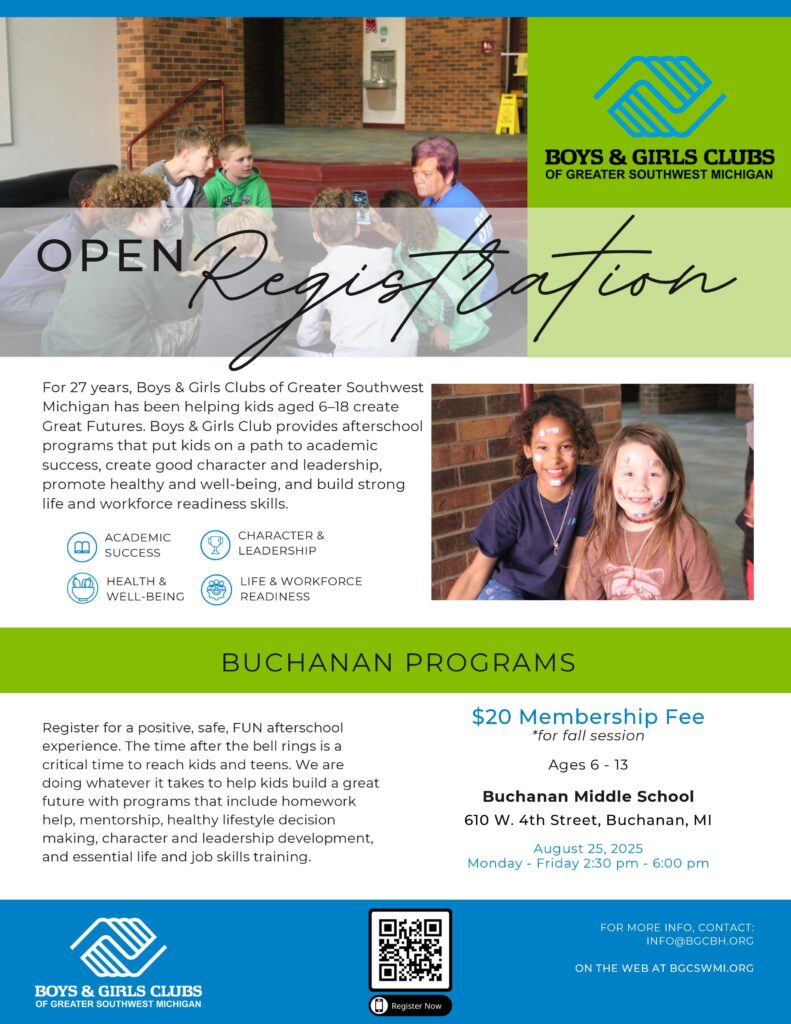 Image of Buchanan Club Flyer 2025-26 (1) Fall Session Boys & Girls Club Registration