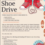 Ottawa Elementary Shoe Drive We're collecting gently used shoes to: Raise Money Teach Recycling Make the world better Help us collect gently used shoes. All shoe types and sizes are needed. The shoes will be repurposed and delivered throughout the world. The more shoes we collect, the more money Ottawa elementary will make. Drop off locations are: Ottawa elementary Buchanan Library Buchanan Senior Center United Federal Credit Union