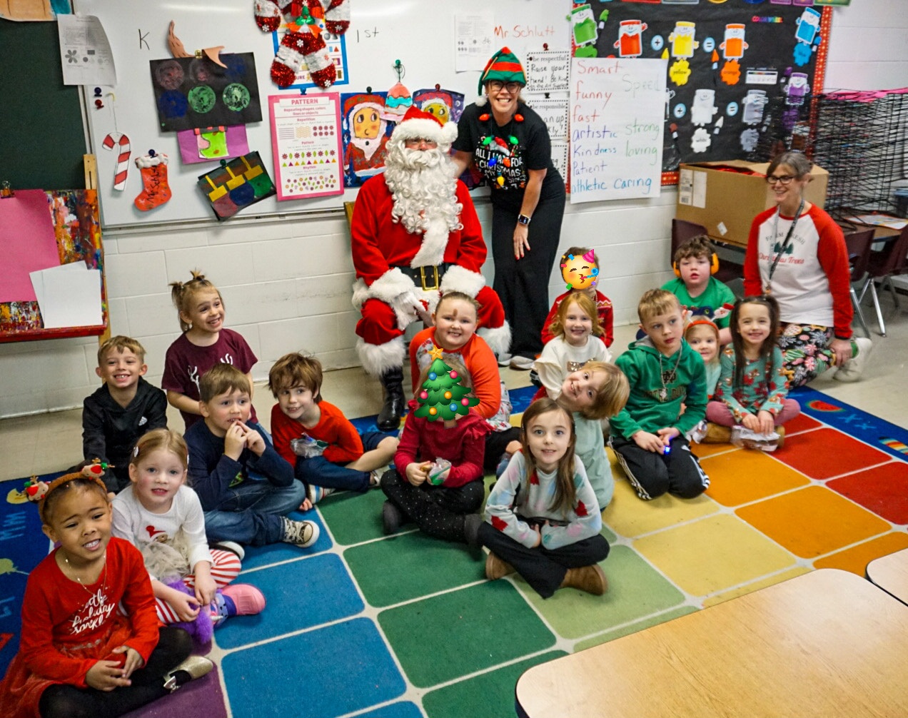 Class picture with Santa.