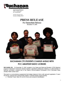 Image of page 1 of the press release