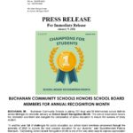 Image of Page 1 of Press Release BCS Honors School Board Member for Annual Recognition Month PDF